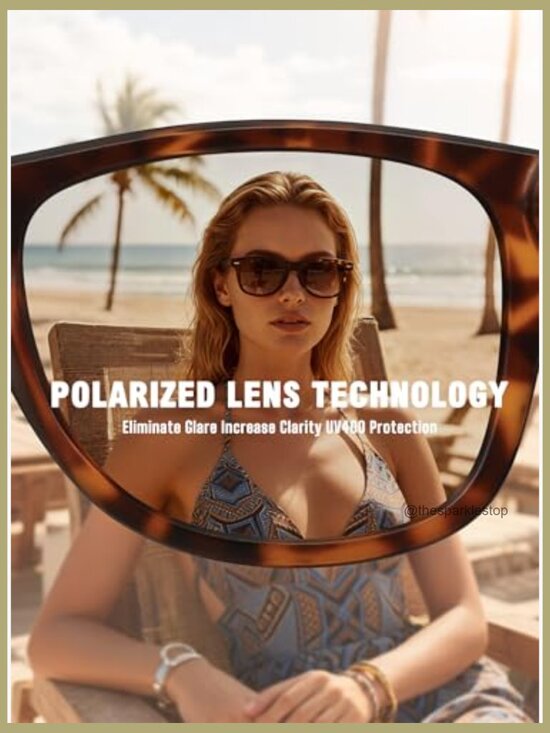 Polarized Sunglasses with UV400 Protection, Classic Retro Style main image 4